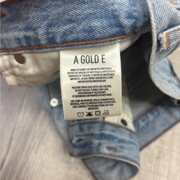 Agolde High Waisted Jean Shorts Size 25 - Picture 3 of 7